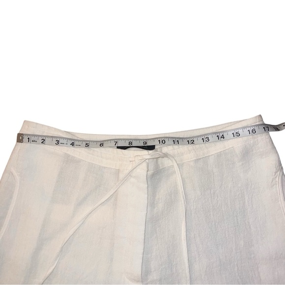 EUC SULU by Kerstin Bernecker Cream Linen Pants Wide Leg High Waist Size 42 - Picture 9 of 11